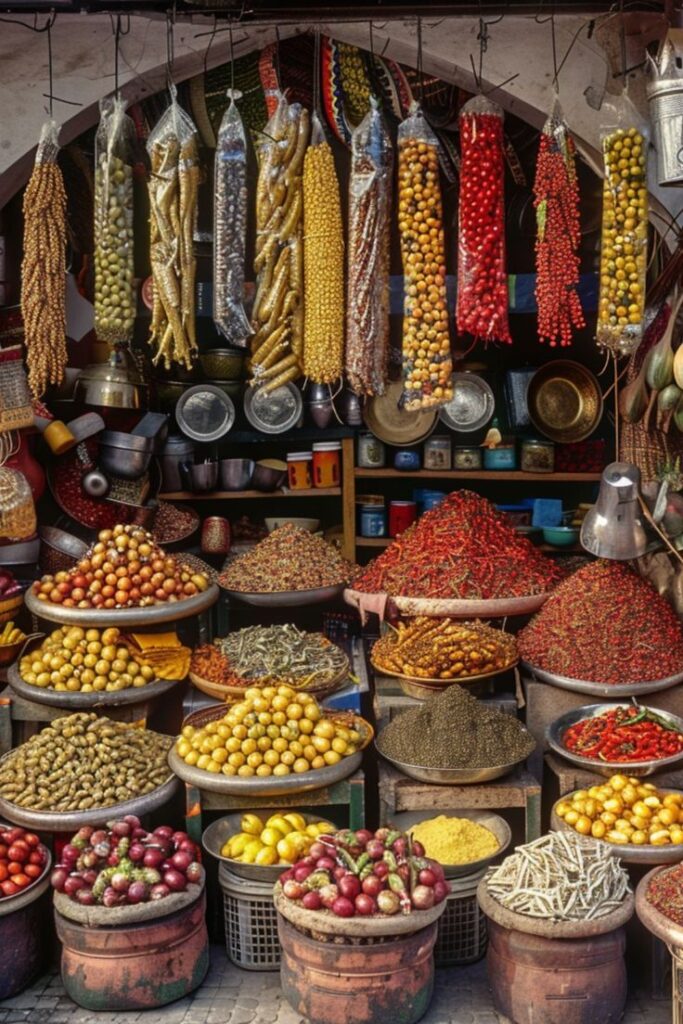 Food Markets in Marrakech, Morocco