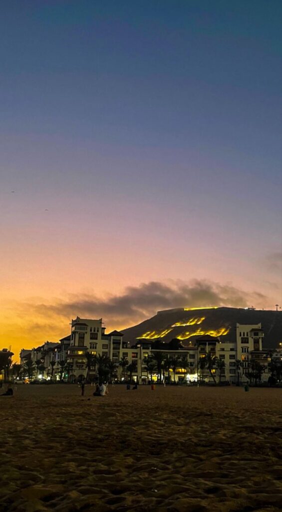 📌 Sunset at Agadir_